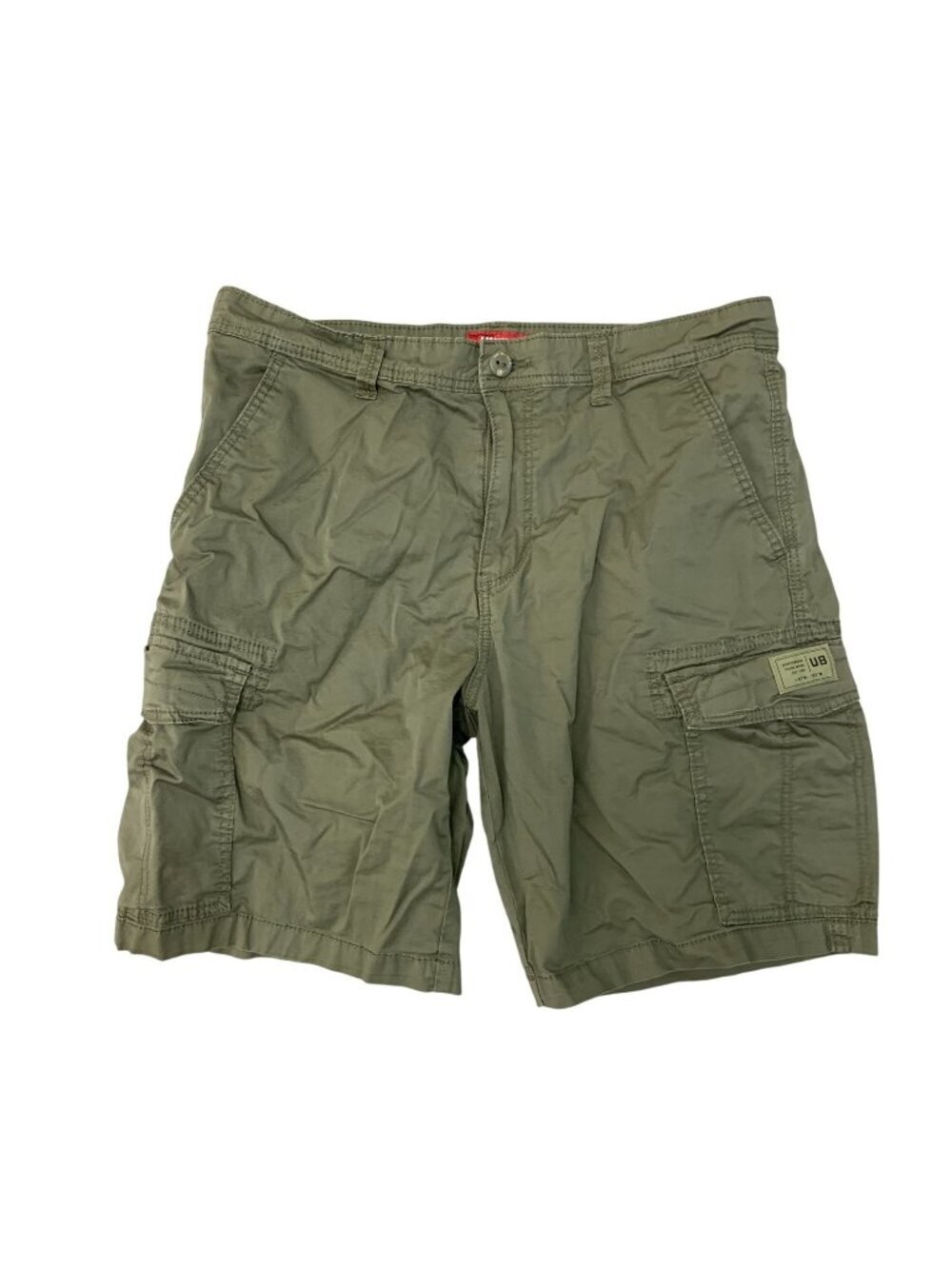 NWOT Unionbay Men's 36 Olive Green Cargo Shorts Cotton Blend Lightweight Casual